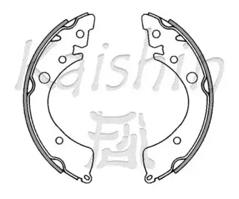 Комплект тормозных колодок KAISHIN купить