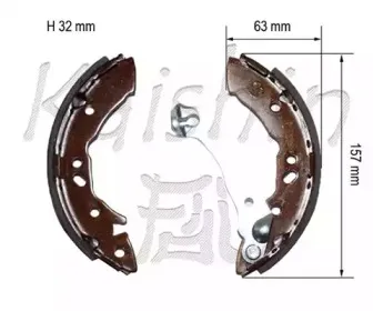 Комплект тормозных колодок KAISHIN купить