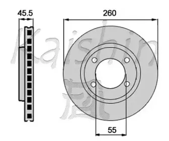 Тормозной диск KAISHIN купить