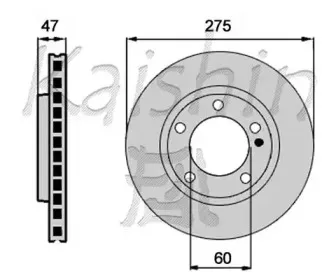 Тормозной диск KAISHIN купить