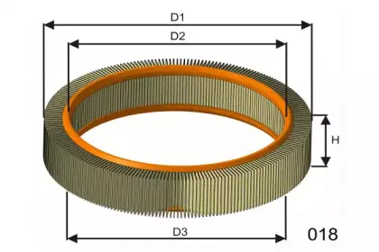 Воздушный фильтр MISFAT купить