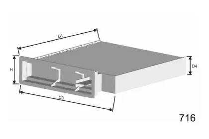 Фильтр, воздух во внутренном пространстве MISFAT купить