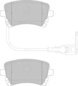 Комплект тормозных колодок, дисковый тормоз WAGNER купить