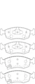 Комплект тормозных колодок, дисковый тормоз WAGNER купить