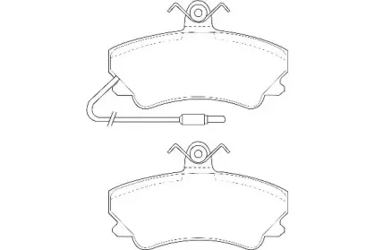 Комплект тормозных колодок, дисковый тормоз WAGNER купить