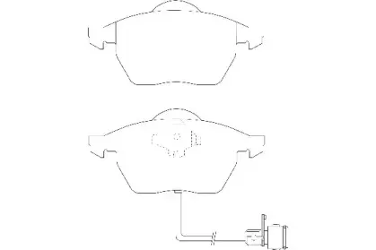 Комплект тормозных колодок, дисковый тормоз WAGNER купить