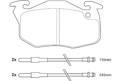 Комплект тормозных колодок, дисковый тормоз WAGNER купить
