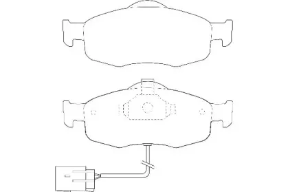 Комплект тормозных колодок, дисковый тормоз WAGNER купить
