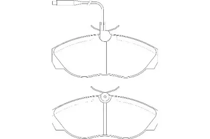 Комплект тормозных колодок, дисковый тормоз WAGNER купить