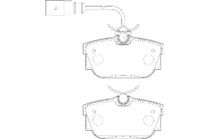 Комплект тормозных колодок, дисковый тормоз WAGNER купить
