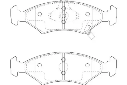 Комплект тормозных колодок, дисковый тормоз WAGNER купить