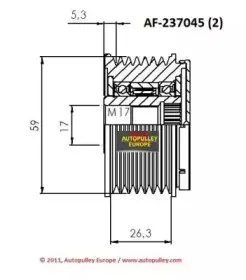 Ременный шкив, генератор AINDE купить