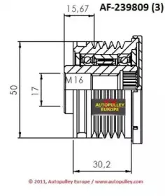 Ременный шкив, генератор AINDE купить