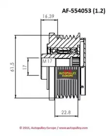 Ременный шкив, генератор AINDE купить