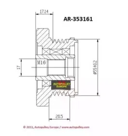 Ременный шкив, генератор AINDE купить