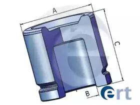 Поршень, корпус скобы тормоза ERT купить