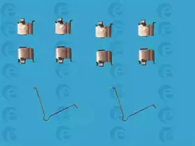Монтажний к-кт гальмівних колодок ERT купить
