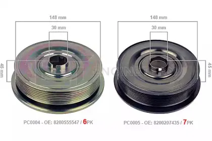 Ременный шкив, коленчатый вал ET ENGINETEAM купить