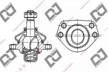Несущий / направляющий шарнир DJ PARTS купить