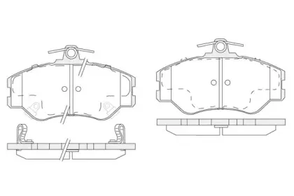 Комплект тормозных колодок, дисковый тормоз KSH-KOSHIMO купить