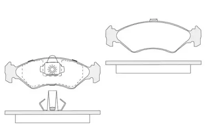 Комплект тормозных колодок, дисковый тормоз KSH-KOSHIMO купить