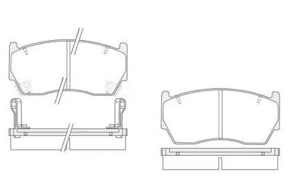 Комплект тормозных колодок, дисковый тормоз KSH-KOSHIMO купить