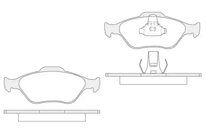 Комплект тормозных колодок, дисковый тормоз KSH-KOSHIMO купить