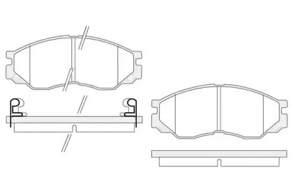 Комплект тормозных колодок, дисковый тормоз KSH-KOSHIMO купить