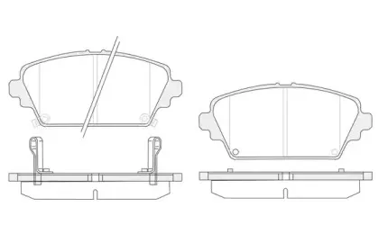 Комплект тормозных колодок, дисковый тормоз KSH-KOSHIMO купить
