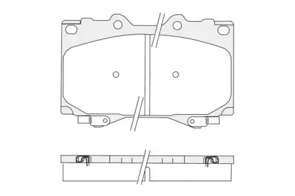 Комплект тормозных колодок, дисковый тормоз KSH-KOSHIMO купить