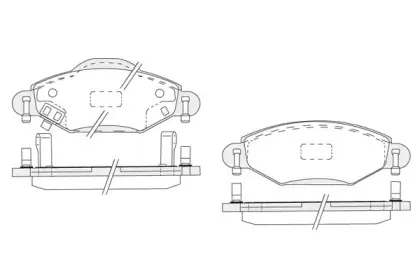Комплект тормозных колодок, дисковый тормоз KSH-KOSHIMO купить