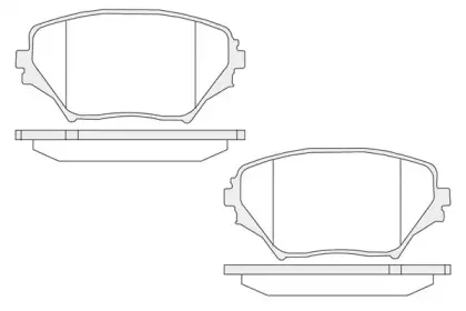 Комплект тормозных колодок, дисковый тормоз KSH-KOSHIMO купить