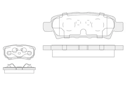 Комплект тормозных колодок, дисковый тормоз KSH-KOSHIMO купить