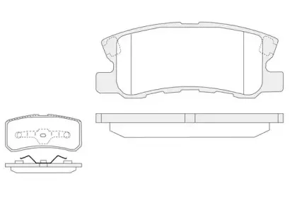Комплект тормозных колодок, дисковый тормоз KSH-KOSHIMO купить