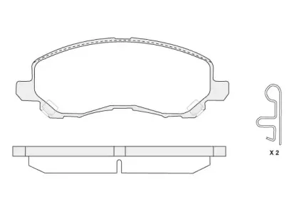 Комплект тормозных колодок, дисковый тормоз KSH-KOSHIMO купить
