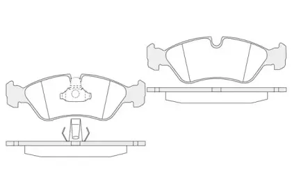 Комплект тормозных колодок, дисковый тормоз KSH-KOSHIMO купить