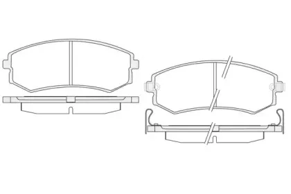 Комплект тормозных колодок, дисковый тормоз KSH-KOSHIMO купить