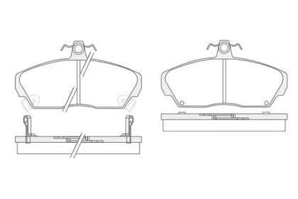 Комплект тормозных колодок, дисковый тормоз KSH-KOSHIMO купить