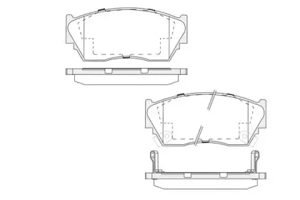 Комплект тормозных колодок, дисковый тормоз KSH-KOSHIMO купить