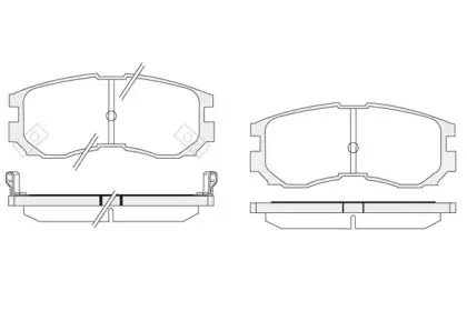 Комплект тормозных колодок, дисковый тормоз KSH-KOSHIMO купить