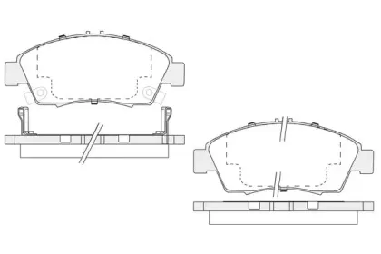 Комплект тормозных колодок, дисковый тормоз KSH-KOSHIMO купить