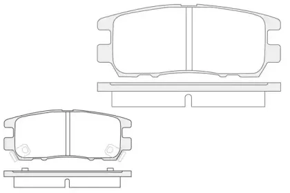 Комплект тормозных колодок, дисковый тормоз KSH-KOSHIMO купить