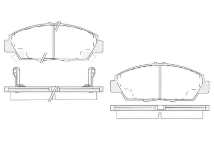 Комплект тормозных колодок, дисковый тормоз KSH-KOSHIMO купить