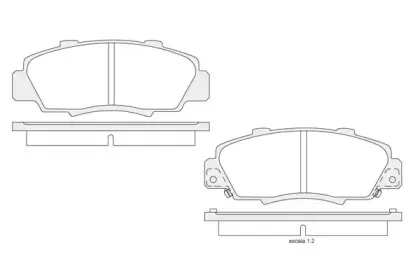 Комплект тормозных колодок, дисковый тормоз KSH-KOSHIMO купить