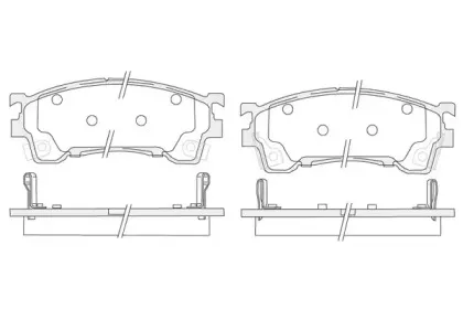 Комплект тормозных колодок, дисковый тормоз KSH-KOSHIMO купить