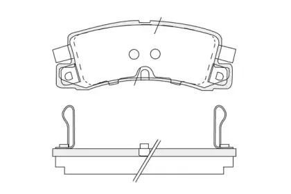 Комплект тормозных колодок, дисковый тормоз KSH-KOSHIMO купить
