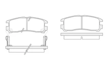 Комплект тормозных колодок, дисковый тормоз KSH-KOSHIMO купить