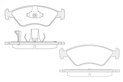 Комплект тормозных колодок, дисковый тормоз KSH-KOSHIMO купить