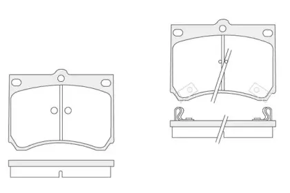 Комплект тормозных колодок, дисковый тормоз KSH-KOSHIMO купить