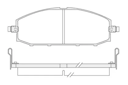 Комплект тормозных колодок, дисковый тормоз KSH-KOSHIMO купить